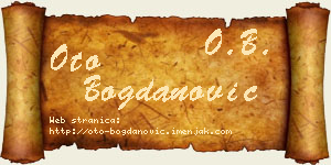 Oto Bogdanović vizit kartica